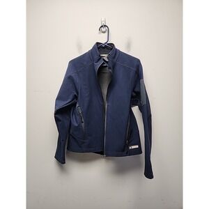 REI Jacket Womens Medium Blue Full Zip Polartec Sherpa Lined Outdoor Hiking